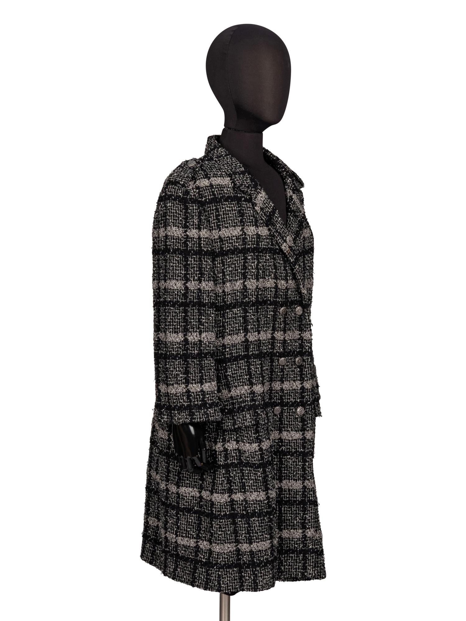 Chanel, Plaid Tweed Coat