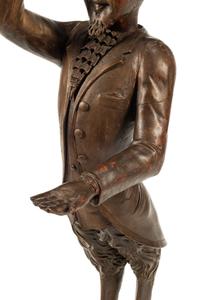 A Venetian Carved Walnut Figural Stand