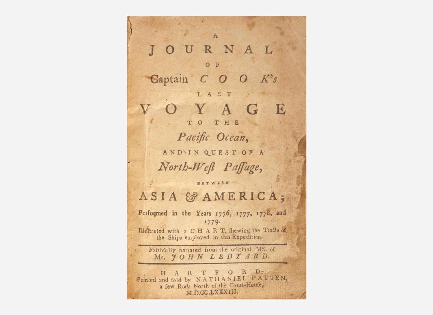 [Americana] [Hawaii] Ledyard, John: A Journal of Captain Cook's Last Voyage to the Pacific Ocean...