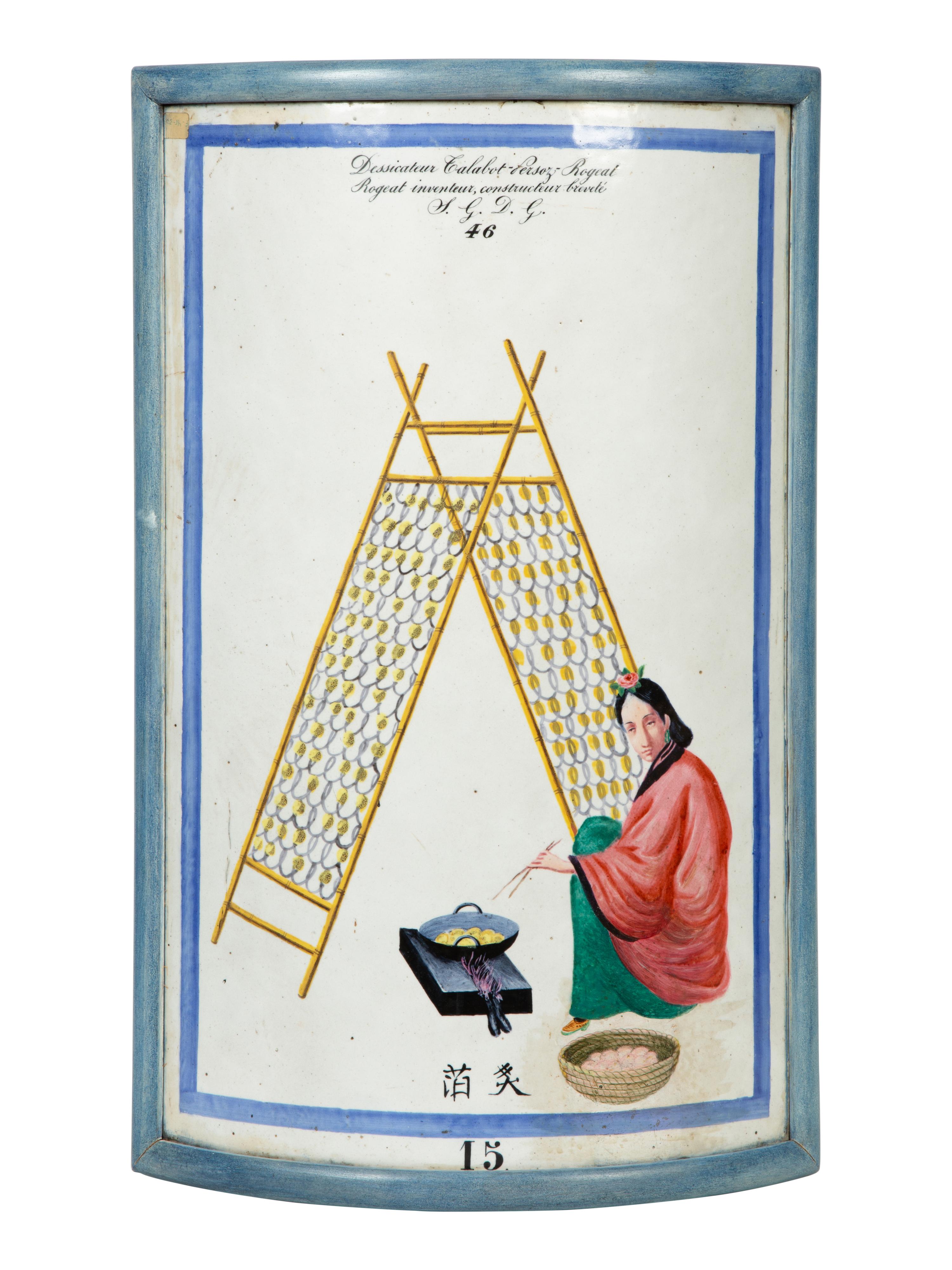 A Pair of Chinese Export Porcelain Panels — MID 19TH CENTURY