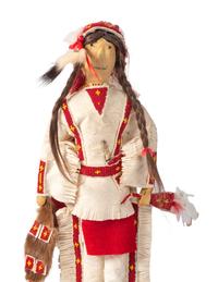 Great Lakes Beaded Hide Doll