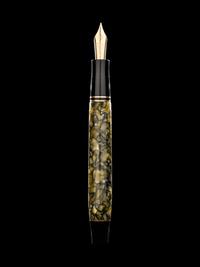 Conway Stewart: Churchill-Olive Button Fill Limited Edition Fountain Pen and Ink Set