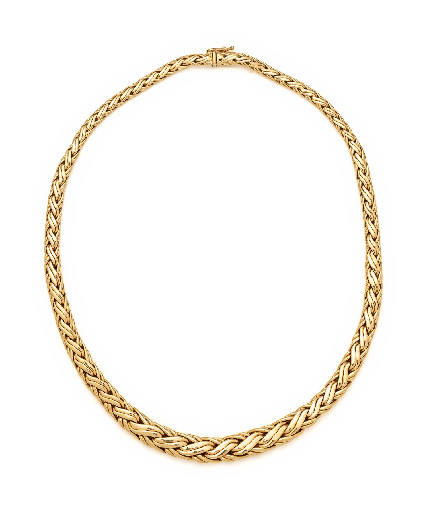 TIFFANY & CO., YELLOW GOLD NECKLACE