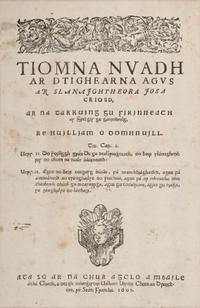 [BIBLE LEAVES - IRELAND, SCOTLAND, AND WALES]. A group of 4 Insular Bible leaves, comprising: