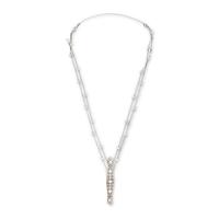Diamond, Platinum, and White Gold Necklace