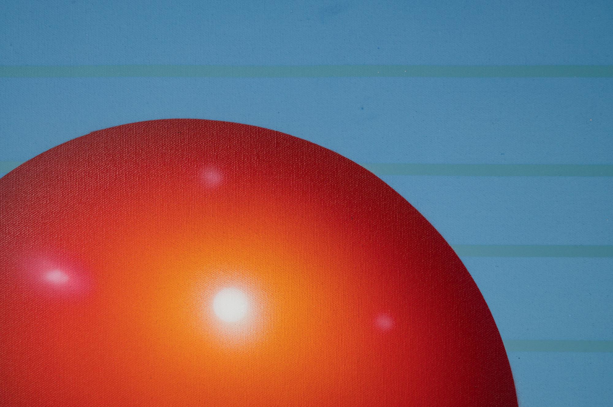 Composition with a Red Sphere