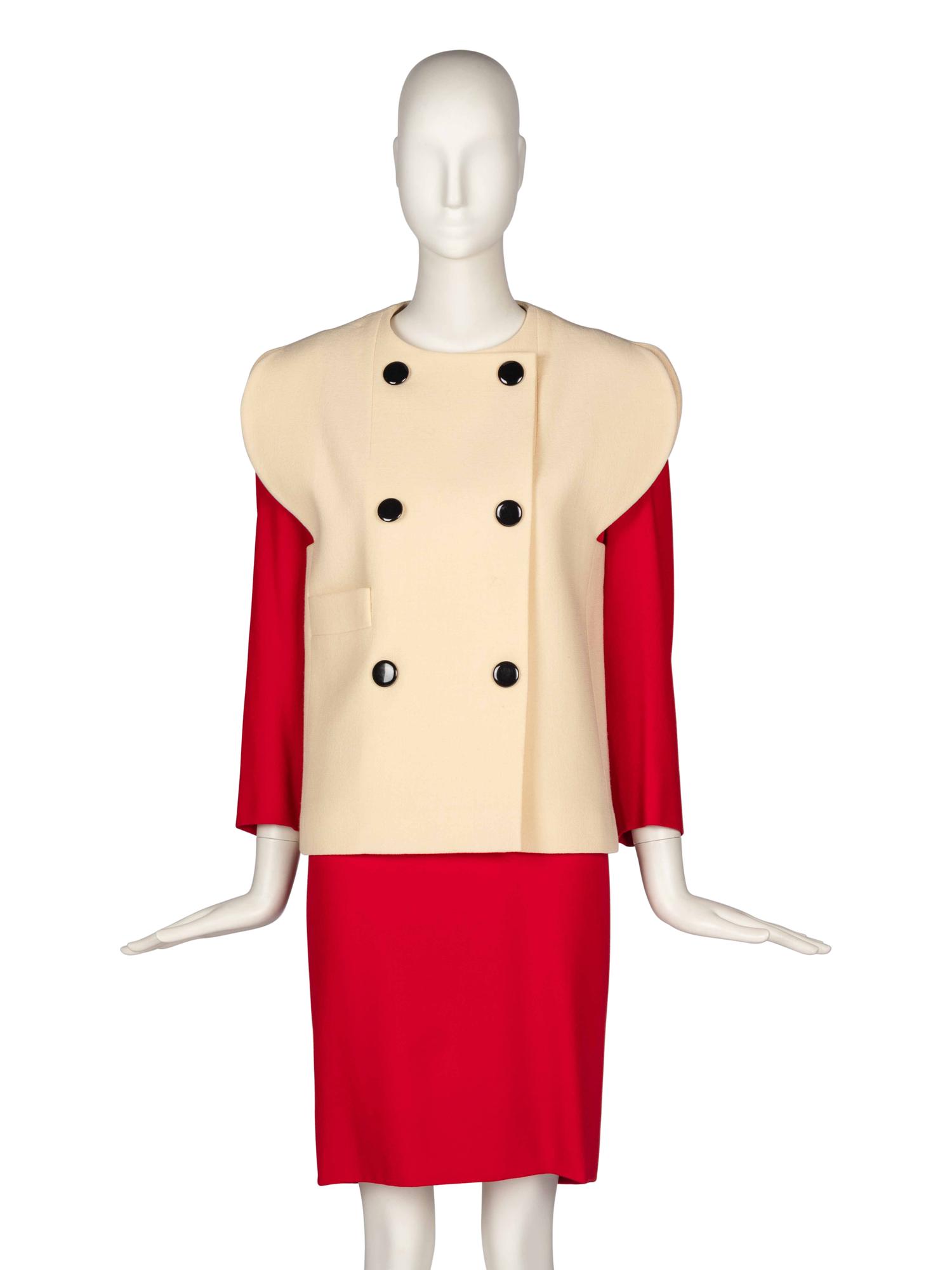 Pierre Cardin Haute Couture Vest and Dress, 1992