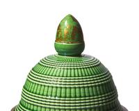 A Staffordshire Green and Parcel-Gilt Coffee Pot