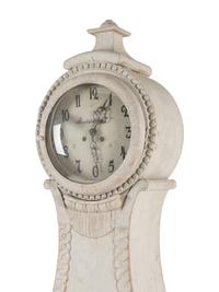 A Swedish Grey-Painted Tall Case Clock