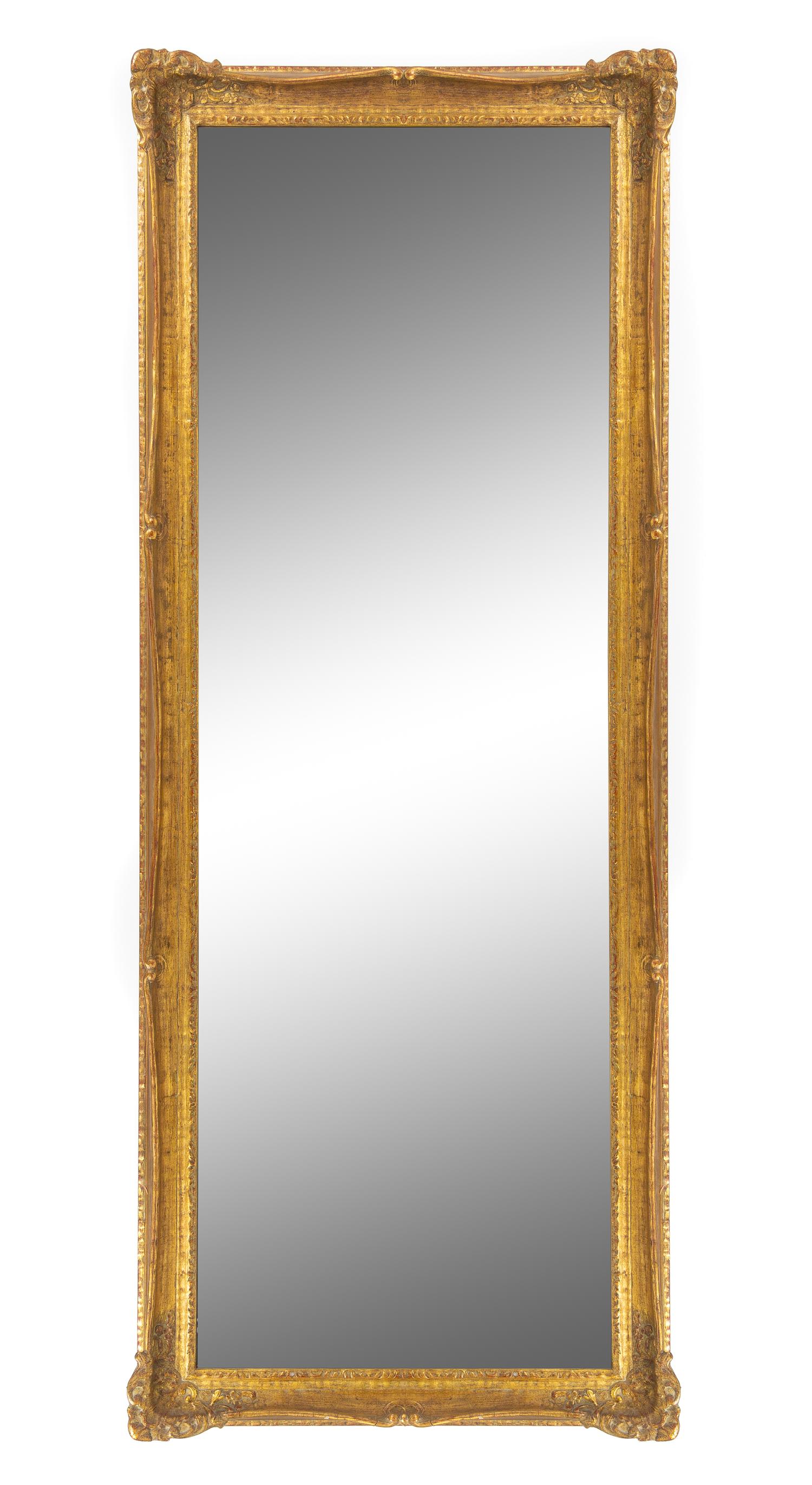 A Rococo Style Gilt Gesso Overmantel Mirror