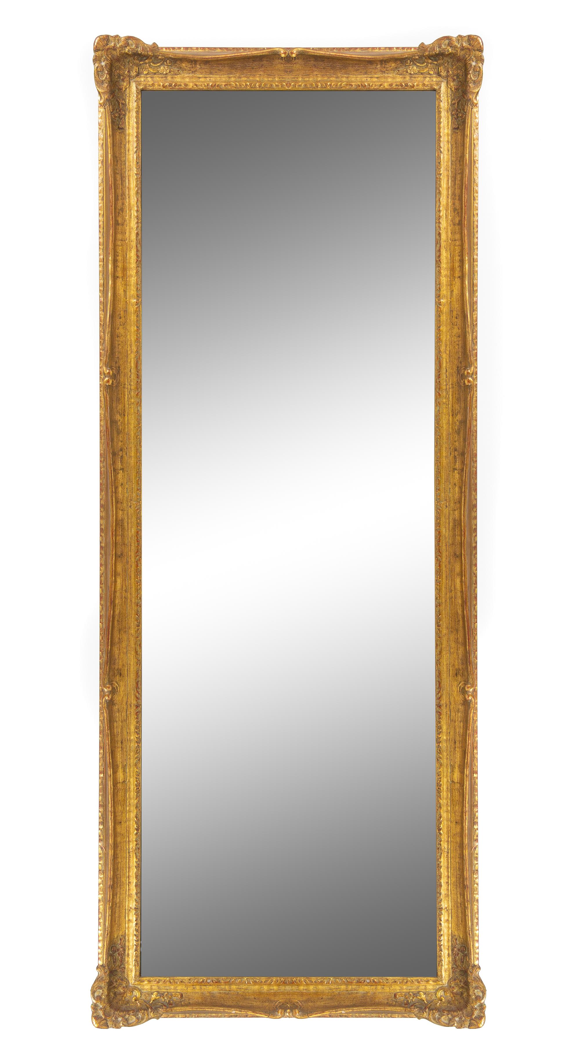 A Rococo Style Gilt Gesso Overmantel Mirror