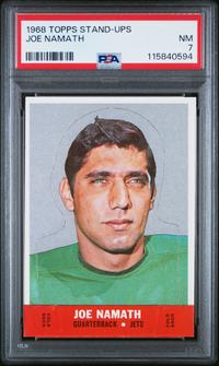 A 1968 Topps Stand Ups Joe Namath Football Card (PSA 7 NM)