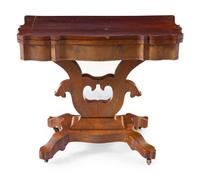 An American Empire Mahogany Game Table
