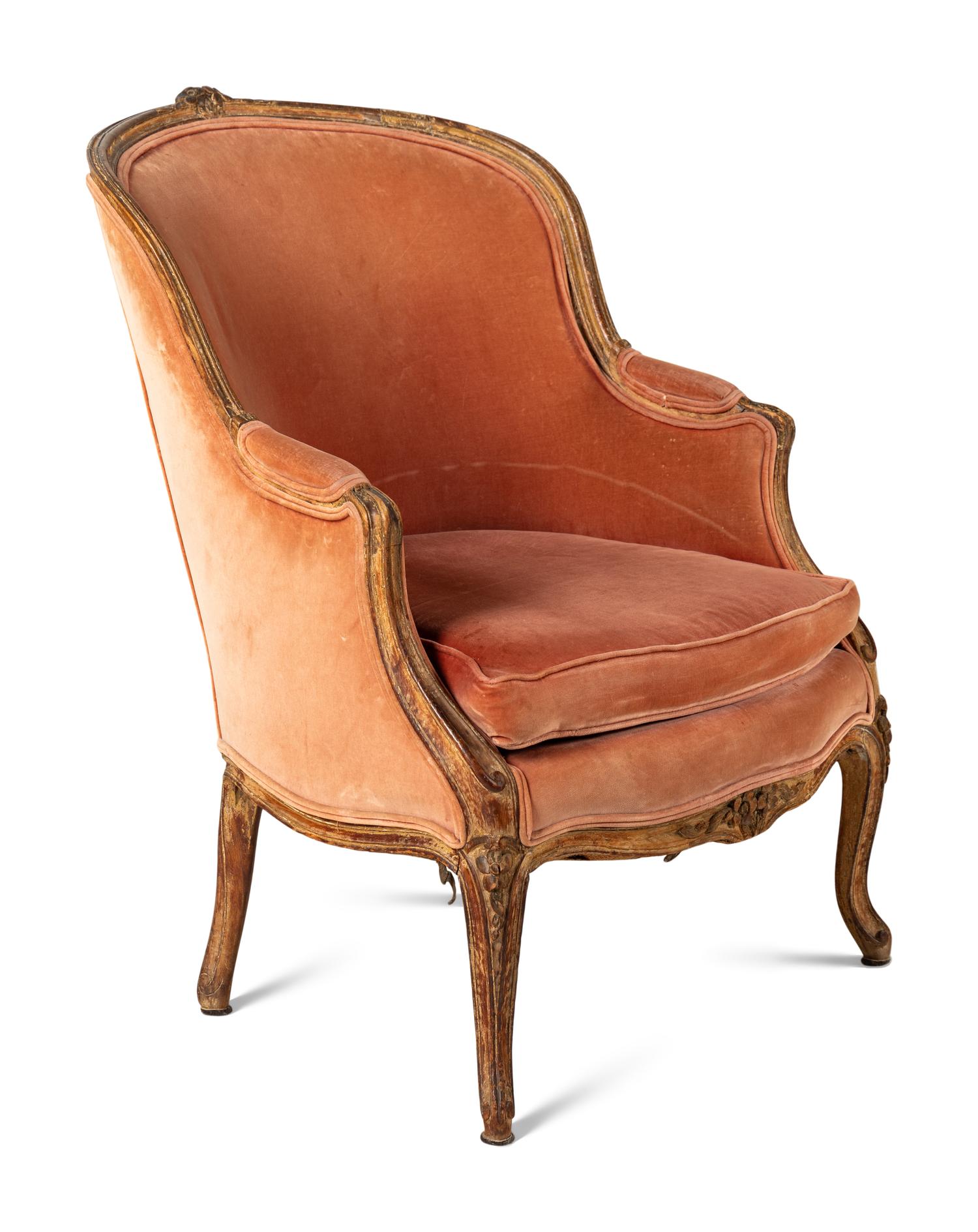 A Louis XV Painted Bergère
