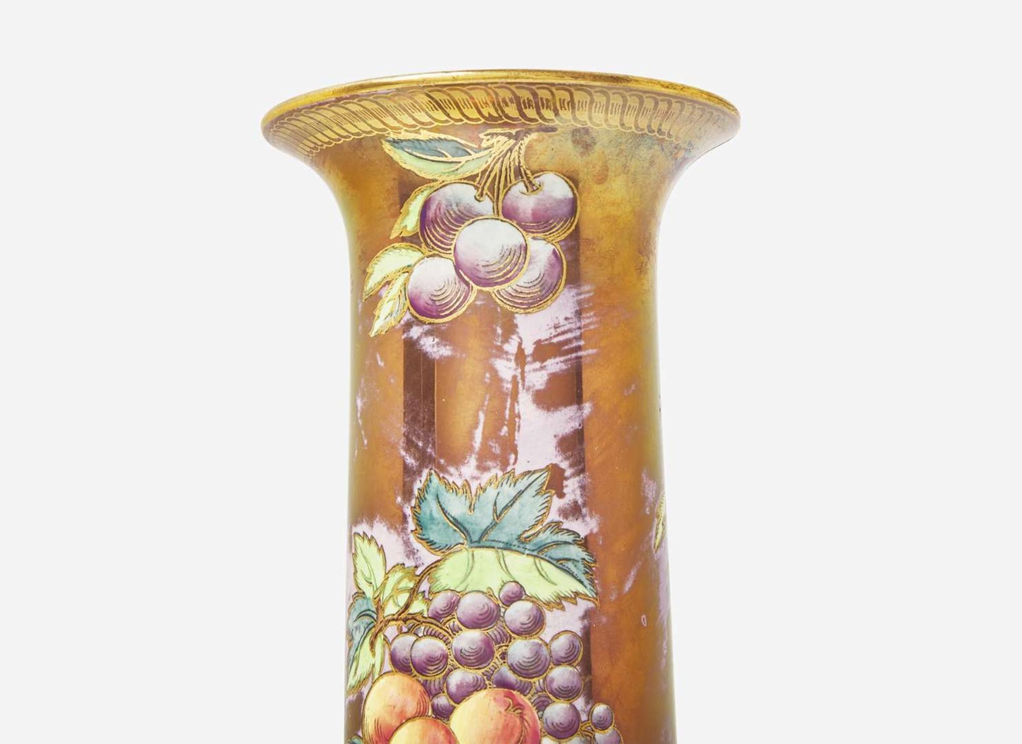 A Wedgwood Bronze Fruit Lustre Vase, UK, circa 1915