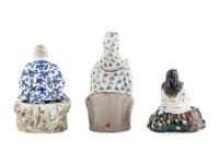 Three Chinese and Japanese Porcelain Figures