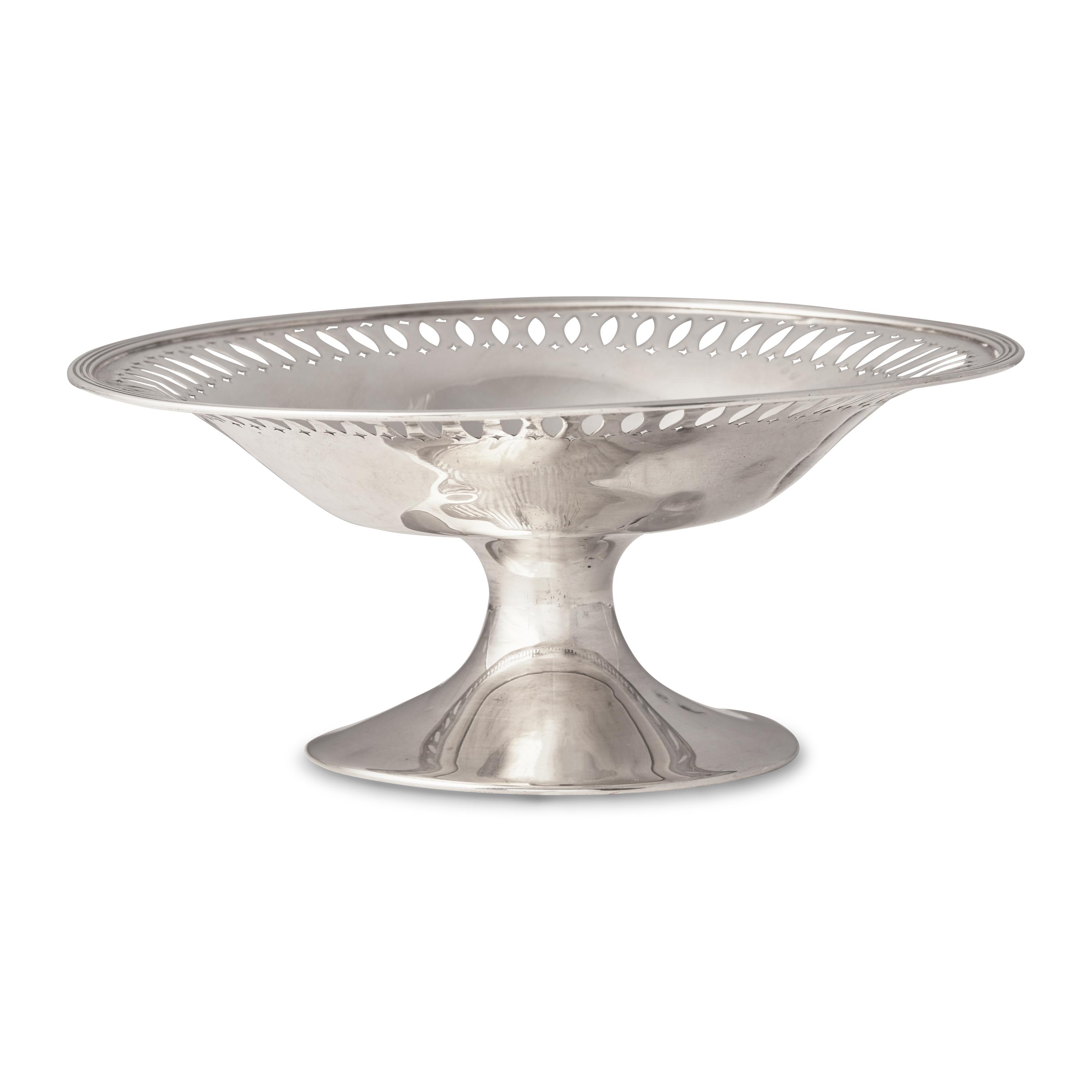 An American Silver Pierced Compote