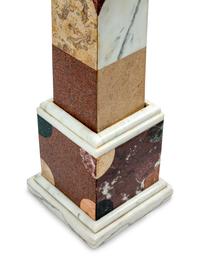 A Pair of Large Specimen Marble Obelisks