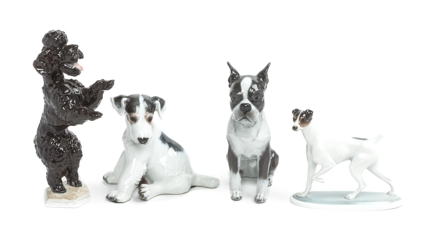 Four Rosenthal Porcelain Figures Height of tallest 8 1/4 inches. — 20TH CENTURY