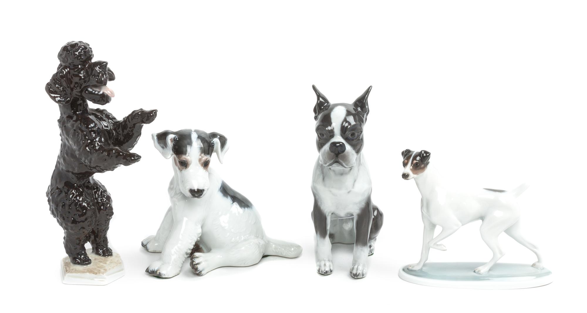 Four Rosenthal Porcelain Figures Height of tallest 8 1/4 inches. — 20TH CENTURY