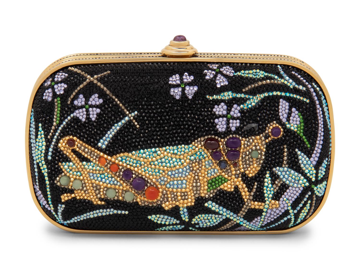 Judith Leiber Grasshopper-Themed Minaudière Clutch