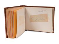 A Group of Two 1950s Baseball Signed Autograph Books Acquired at Wrigley Field Including Rogers Hornsby (PSA Authentic),