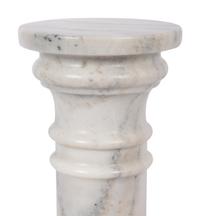 A Pair of Continental Carved Marble Pedestals