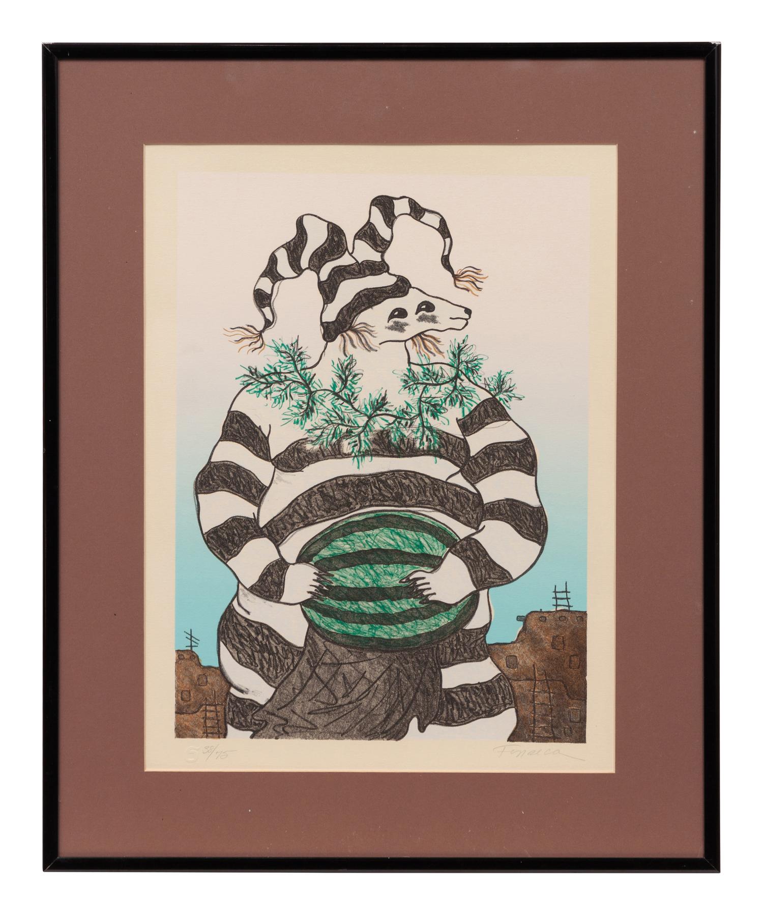 Four Works: Koshare with Melon, Two Koshares with Melon, Koshares Walking and Koshares with Cotton Candy , each edition 38/75