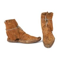 Navajo Beaded Hide Moccasins