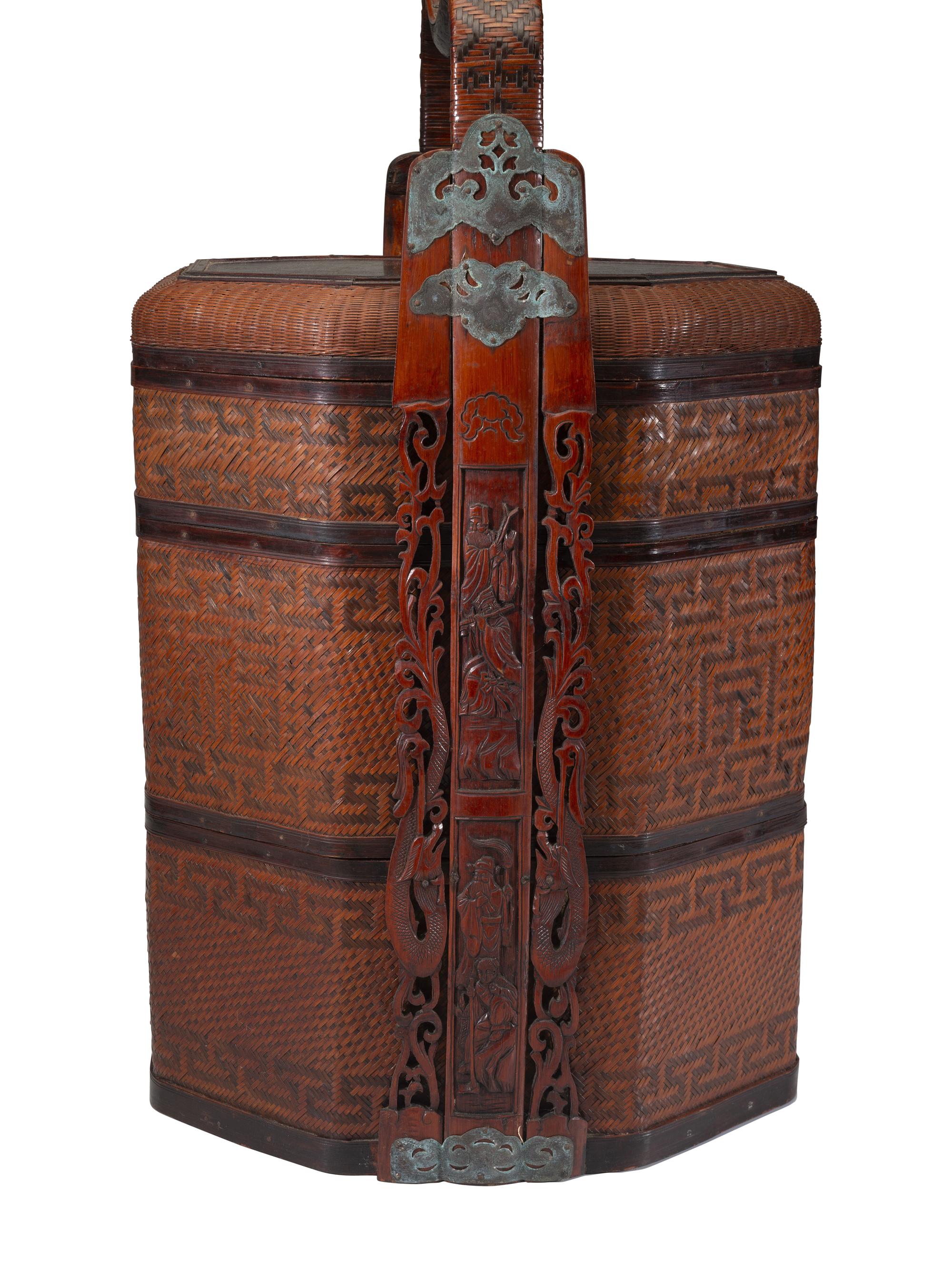 Three Chinese Bamboo Woven Articles