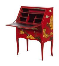 A Chinoiserie-Decorated Slant-Front Desk