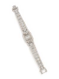 PLATINUM AND DIAMOND BRACELET