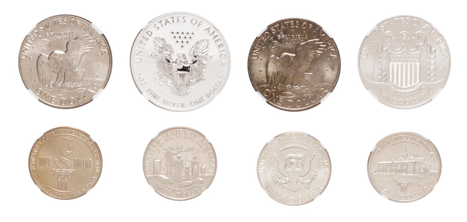 A Group of Fifteen United States Coins — 100 GREATEST U.S. MODERN COINS 2ND EDITION
