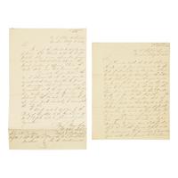 [Paulding, Hiram] Patterson, Daniel T. Pair of Letters, signed