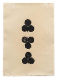 Donald Sultan, (American, b. 1951), Three Clubs, 1989