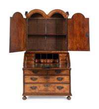 A Queen Anne Walnut Bureau Cabinet