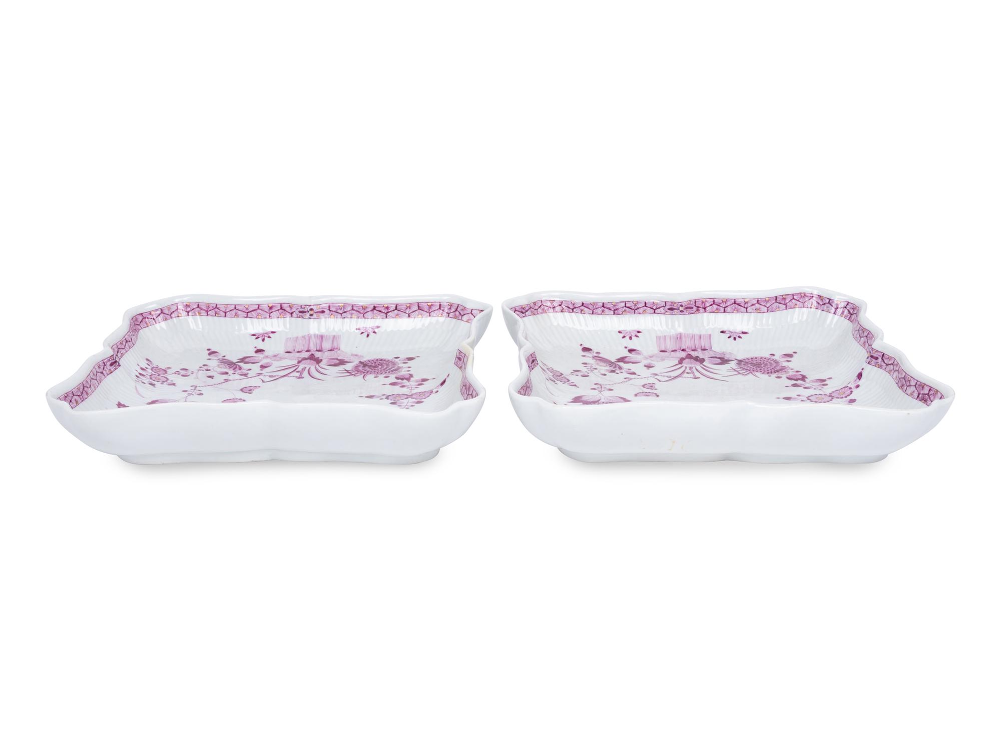 A Pair of Meissen Porcelain Serving Dishes