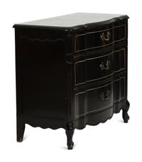 A Napoleon III Style Ebonized Commode