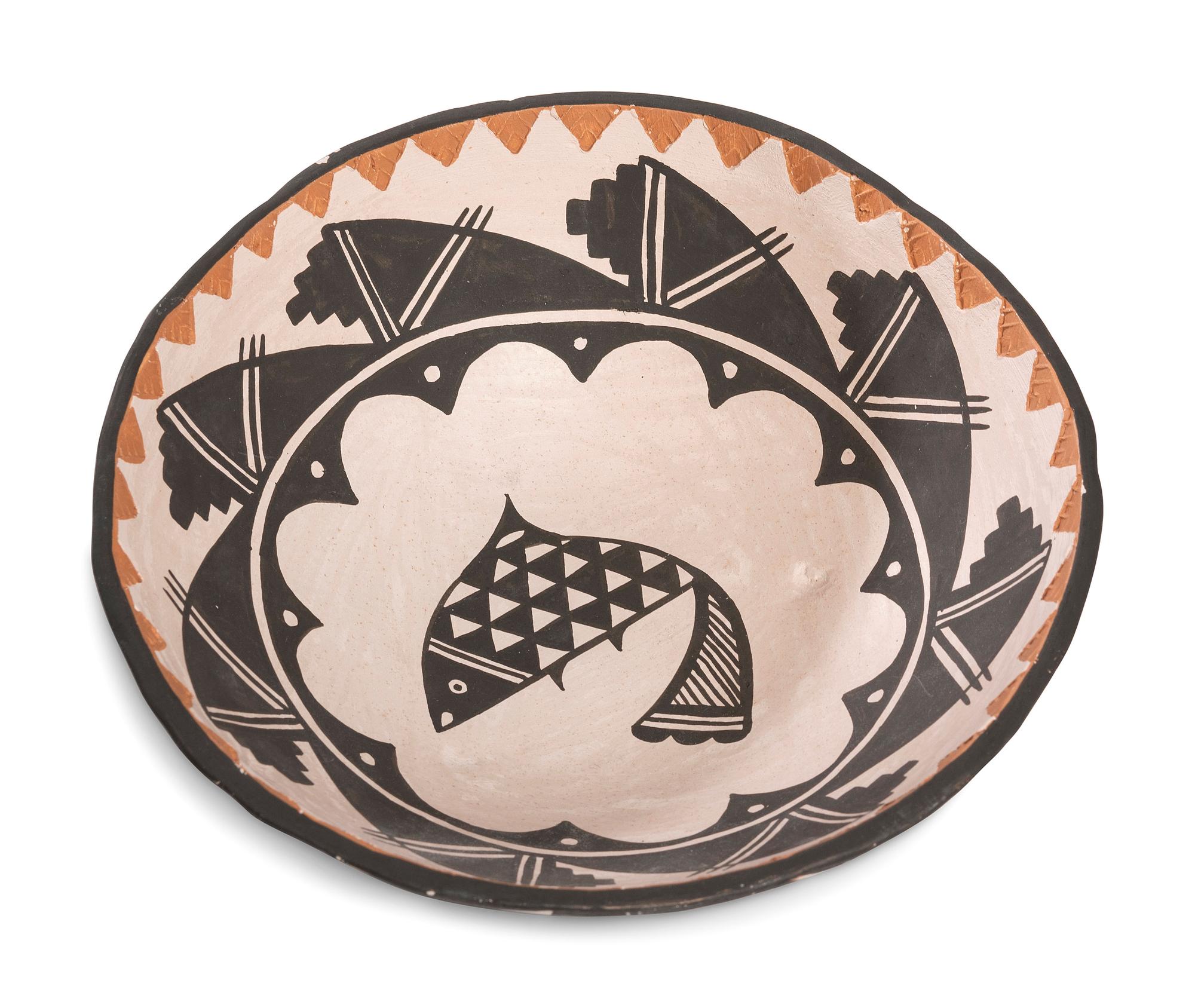 Polychrome Pottery Bowl