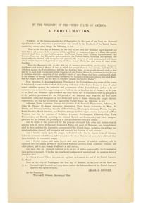 [Presidential] [Lincoln, Abraham] By the President of the United States of America. A Proclamation