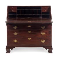 A Chippendale Mahogany Slant-Front Desk