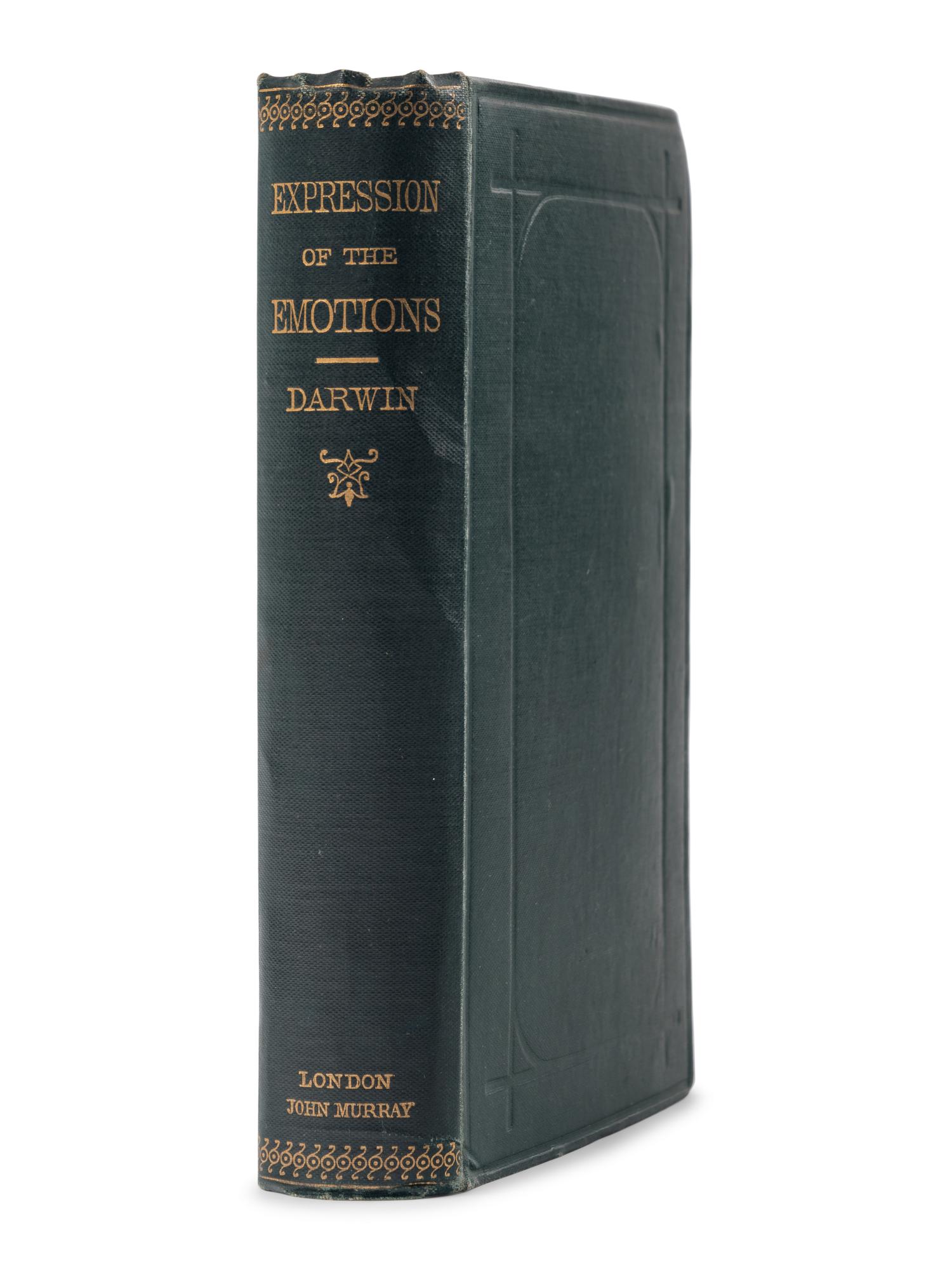 DARWIN, Charles (1809-1882). The Expression of the Emotions in Man and Animals . London: John Murray, 1872.