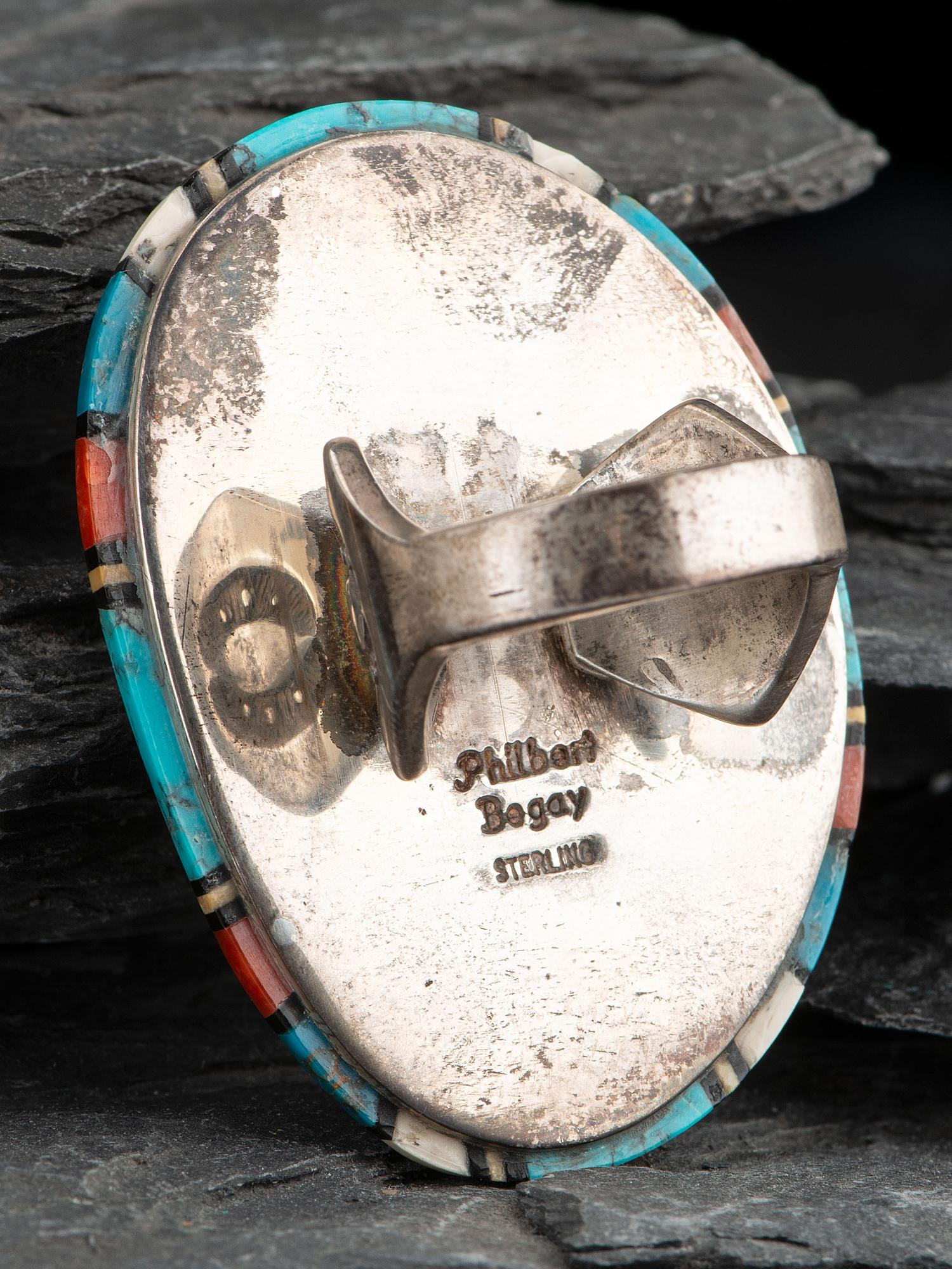 Sterling Silver and Mosaic Inlay Ring