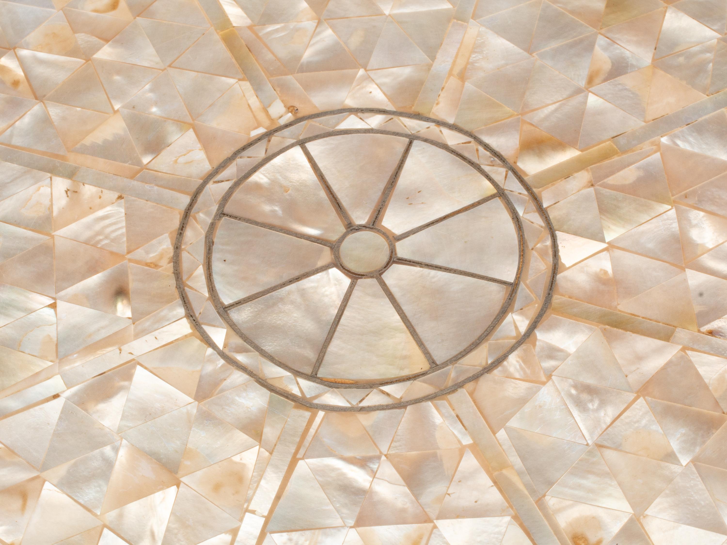 A Pair of Moorish Style Mother-of-Pearl Inlaid Side Tables