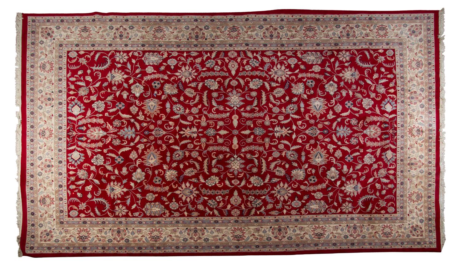 A Meshed Wool Rug, 17 feet 7 inches x 11 feet 6 inches.