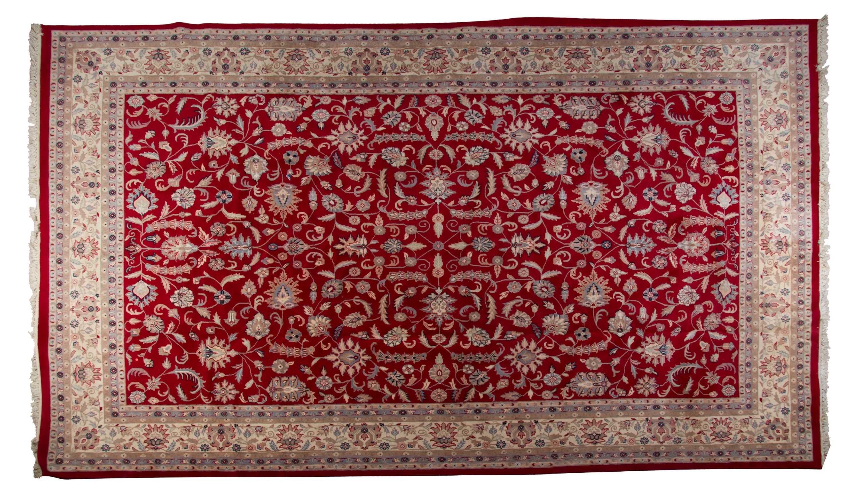 A Meshed Wool Rug, 17 feet 7 inches x 11 feet 6 inches.