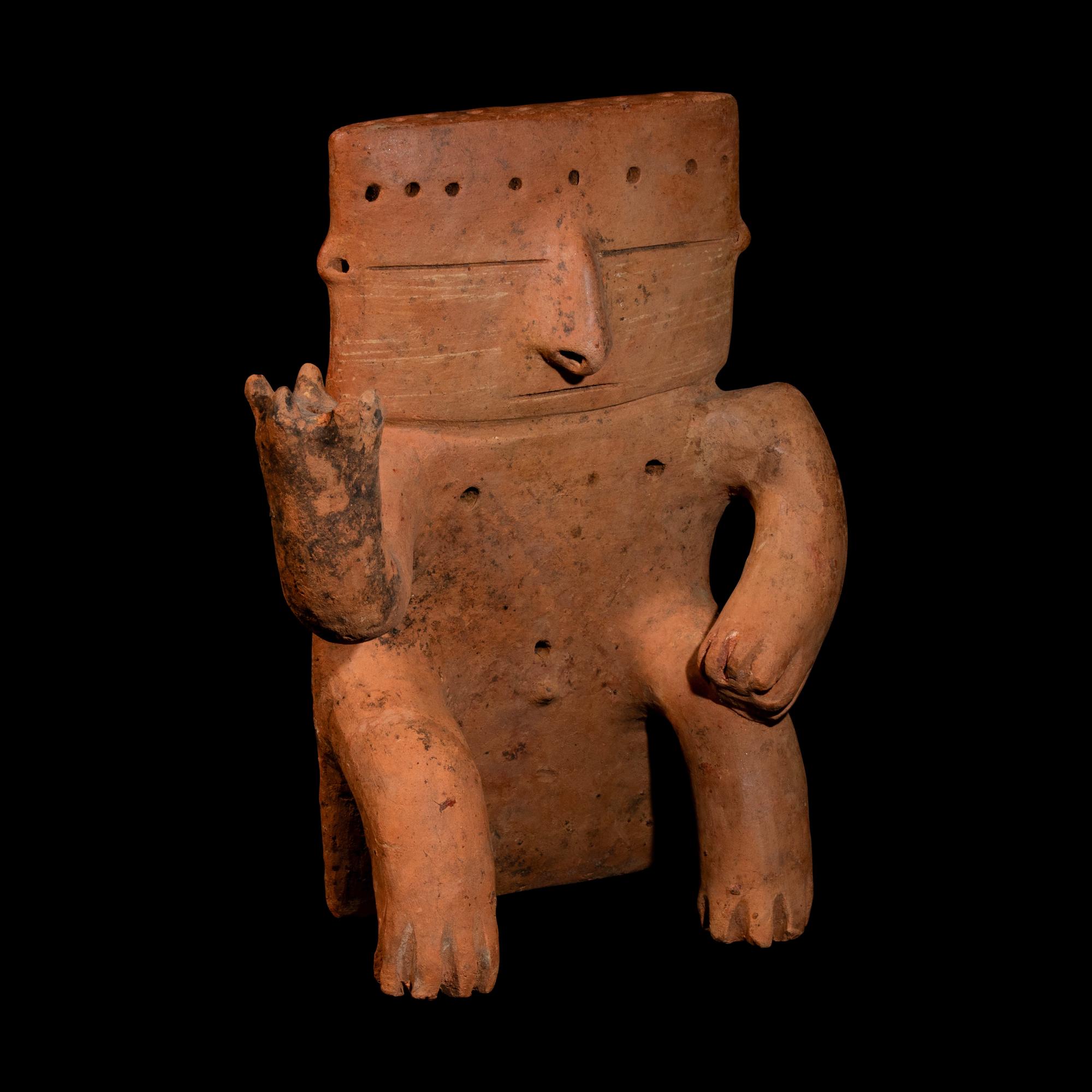 A Quimbaya Terracotta Seated Figure
