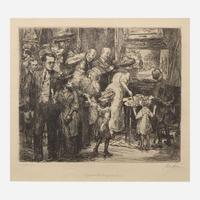 John French Sloan (American, 1871-1951) Copyist at the Metropolitan Museum