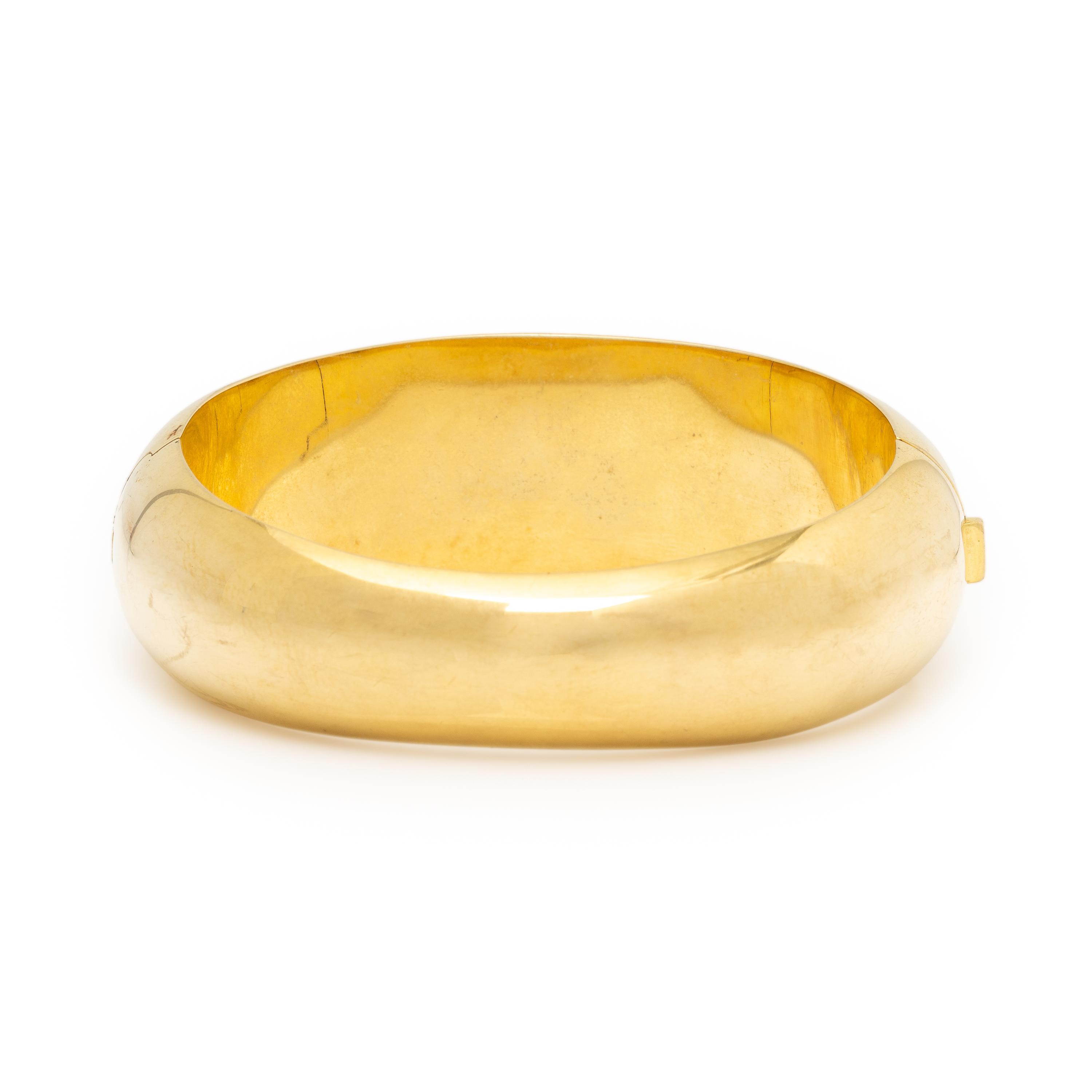 Asch Grossbardt, Yellow Gold and Multigem Bangle Bracelet