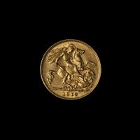[GREAT BRITAIN] 1918 George V Gold Half Sovereign